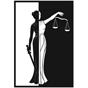 , Adalet Sembolü-III Metal Duvar Tablo