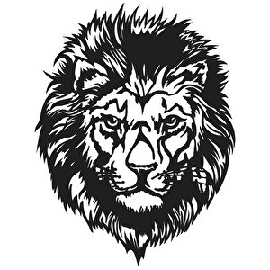 , Lion Metal Duvar Dekoru