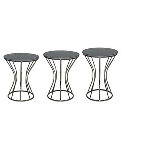 Brc 13390 Kumsaat Model Düz Si̇yah Desen Metal Çelik Plati̇n Renk Kaplama El Yapım