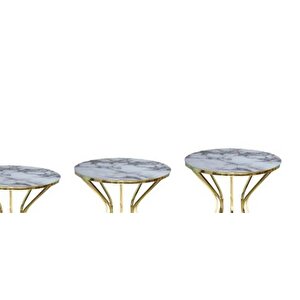 Brc Zigon 13388 Cadde Model Beyaz Mermer Metal Gold Renk Kaplam Kutu Sevk Elyapım