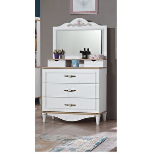 Şifonyer-ayna Urlu Flora Model Yüksek Ayak Kalite  Hard Suntalem Nakış Ayna