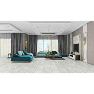 Stonex Derzli Laminat Parke 10mm Carrara Ft011 + 8cm Süpürgelik + 3mm Kapron Takım
