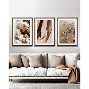 Hayat Anlardan Oluşan Bir Koleksiyondur - Çerçeveli Tablo Set 30x40 Cm