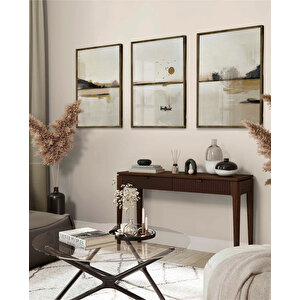 Altın Yansımalar Çerçeveli Tablo Set 30x40 Cm