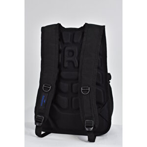 Elatae Unisex Ortopedik Çok Gözlü Günlük Seyahat Okul Sırt Çantası Siyah 2236