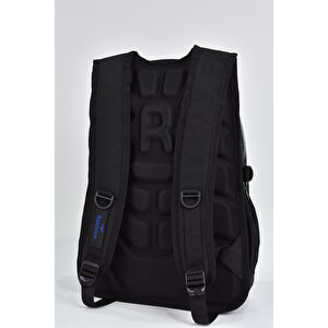 Elatae Unisex Ortopedik Çok Gözlü Günlük Seyahat Okul Sırt Çantası Siyah 2237