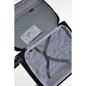 Pierre Cardin Ultra Light Kumaş Büyük Boy Valiz Siyah Pc6050