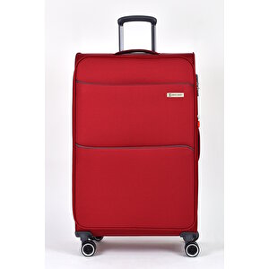 Ultra Light Kumaş Büyük Boy Valiz Bordo Pc6050