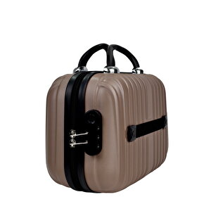 3'lü Valiz Seti Elatae Valiz Orta - Kabin Boy Ve Makyaj Gold 1020