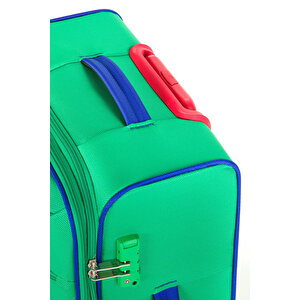 United Colors Of Benetton Ultra Light Hafif Lüx Kumaş 3'lü Valiz Seti Yeşil Bnt2200