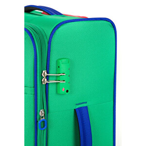 United Colors Of Benetton Ultra Light Hafif Lüx Kumaş 3'lü Valiz Seti Yeşil Bnt2200