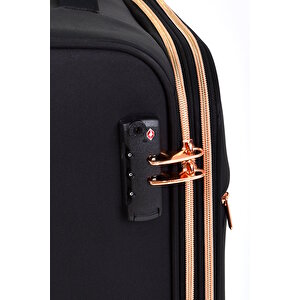 Fossil Ultra Light Kumaş Büyük Boy Valiz Siyah Fsl027