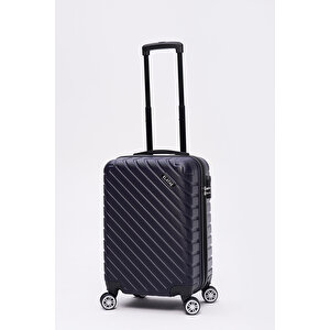 2'li Valiz Seti Orta Boy - Kabin Boy Lacivert Pro Abs 1001