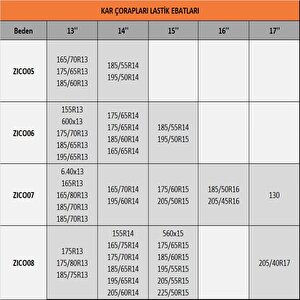Space Oto Kar Çorabı Kaydırmaz Kar Çorabı
