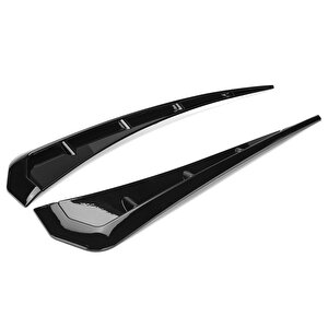 Universal Honda Tipi Çamurluk Rüzgarlığı Piano Black / Dahi40
