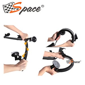 Çakar Lamba 12-32v Esnek Model 44cm Vantuzlu Çakarlı Mavi-kırmızı / Lapa544