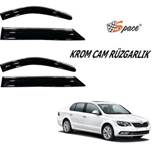 Krom Cam Rüzgarlığı Skoda Superb 2013-2015/ Caru420