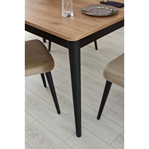 Mercan Mdf Salon Yemek Masa Sandalye Takımı 90x145