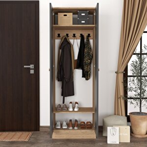 Varna Portmanto 180 Cm Meşe-beyaz