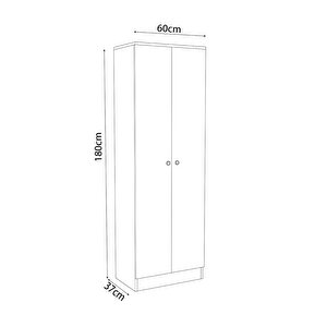 Varna Portmanto 180 Cm Gri-meşe