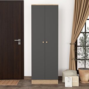 Varna Portmanto 180 Cm Gri-meşe