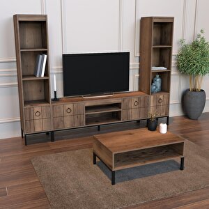 Bimossa O5510 Pedro Metal Ayaklı Orta Sehpa 90cm. Lidya