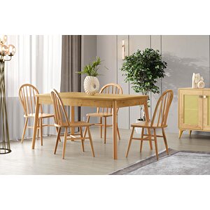 Safir Meşe Salon Yemek Masası 90*145