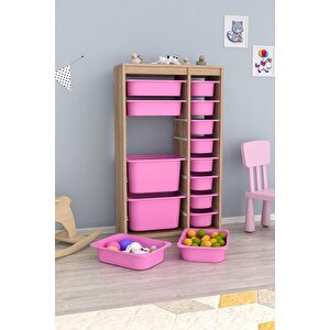 Montana Xs 14 Sepetli Dolap Çok Amaçlı Dolap 2d4k8u Pembe