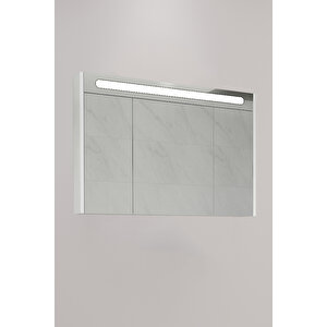 Napoli 100 Cm Led Aynalı Üst Modül Beyaz