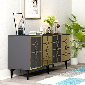 Irmak Konsol Şık , Modern Antrasit-Altın Antrasit Gold
