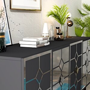 Irmak Konsol Şık , Modern Antrasit-Gümüş