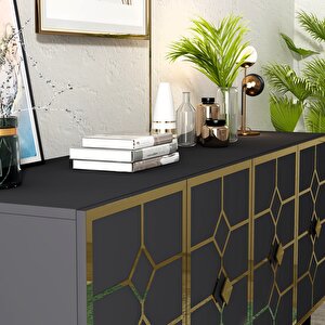 Çağla Konsol Antrasit-Altın
