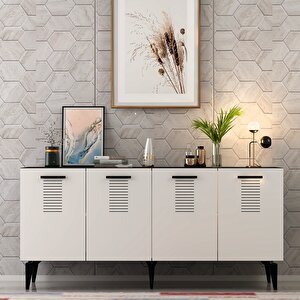 Assi̇mo 4 Kapakli Konsol Antrasit-Beyaz Antrasit Beyaz
