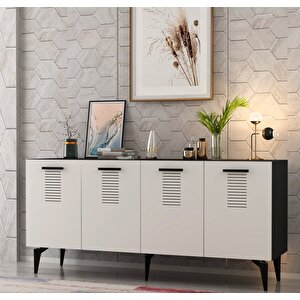 Assi̇mo 4 Kapakli Konsol Antrasit-Beyaz Antrasit Beyaz