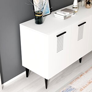 Assi̇mo 4 Kapakli Konsol Beyaz-Beyaz