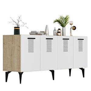 Assi̇mo 4 Kapakli Konsol Safirmeşe-Beyaz
