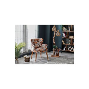 Çayseti Koltuk Berjer - Tekli Koltuk İkili Takım - Cafe, Ofis, Balkon, Kafe, Bahçe - Dijital Baskı
