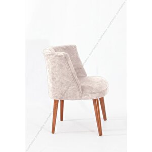 Berjer-koltuk- Mini Koltuk-balkon Koltuğu- Çay Seti Koltuk - Ceviz Ayak - Krem
