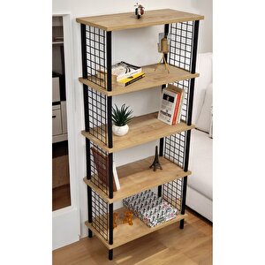 Kitap Yuvası 5 Raflı Geniş Kitaplık Ayakkabılık Banyo Düzenleyici Klasörlük Dekoratif Mutfak Rafı