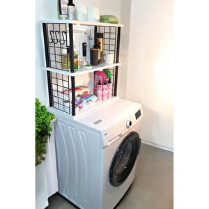 Çevir Kur 3 Raflı Banyo Düzenleyici – Çamaşır Makinesi Üstü Banyo Rafı
