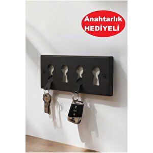Modern Tasarımlı Anahtarlık Metal Anahtar Askısı – Ev Ve Ofis İçin Şık Ve Dayanıklı Çözüm Safir Meşe