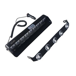 Flaş Led Çakarlı 27w 9 Led Kırmızı-mavi 8 Fonksiyonlu  / Lapa175-1