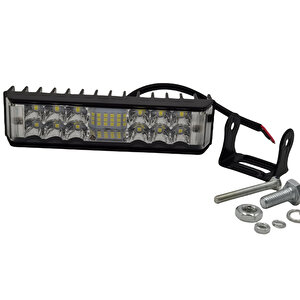 Offroad Sis Lambası Turuncu-beyaz Çakarlı  34 Led 20w 12-30v Adet/ Lass296-1