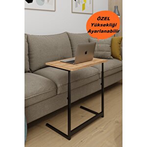 Ae-4602 Laptop Sehpası Ve Yükseklik Ayarlı Metal Ayaklı Çalışma Masası - Bilgisayar Masası