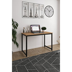 Ae-4600 Çalışma Masası 120'lik Atlantik Çam Suntalı Ve Metalli Bilgisayar Masası Ofis Masası