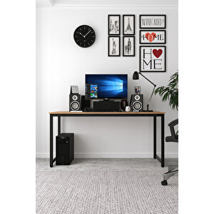 Ae-4600 Çalışma Masası 160'lık Atlantik Çam Suntalı Ve Metalli Bilgisayar Masası Ofis Masası