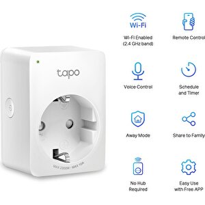 Tp-link Tapo P100 Akıllı Mini Wi-fi Soketi (2’li Paket )