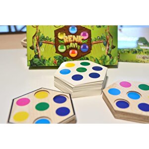 Doğal Ahap Akıl Oyunu Görsel Renkler: Mantık Ve Problem Çözme Oyunu Eğitici Zeka Oyunu
