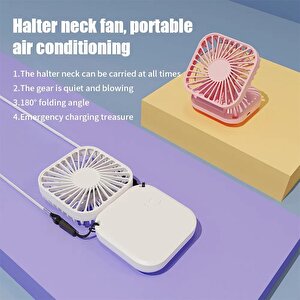 Torima F-05 Mini Fan Tutmalı Şarjlı 3 Kademeli Vantilatör Klima Soğutucu Fan Siyah