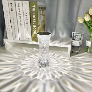 Lw-5 Şarjlı Kristal Elmas Masa Lambası Dokunmatik Romantik Akrilik Led Gece Lambası
